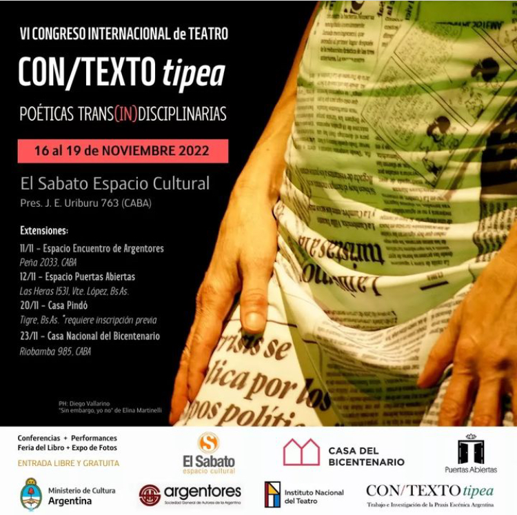 Con/Texto Tipea: VI Congreso Internacional de Teatro